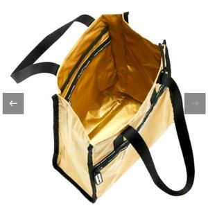 The Marc Jacobs Ripstop Tote Contrast Signature Design in Gold Dust Bag